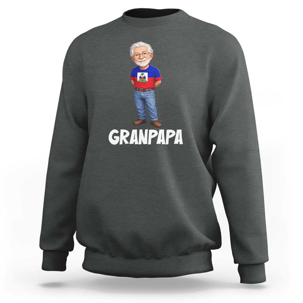Granpapa Haitian Creole Grandpa Pride Sweatshirt Grandfather Hispanic Haiti Heritage Father's Day
