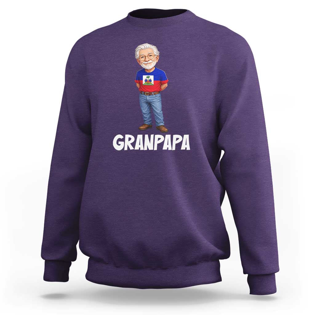 Granpapa Haitian Creole Grandpa Pride Sweatshirt Grandfather Hispanic Haiti Heritage Father's Day