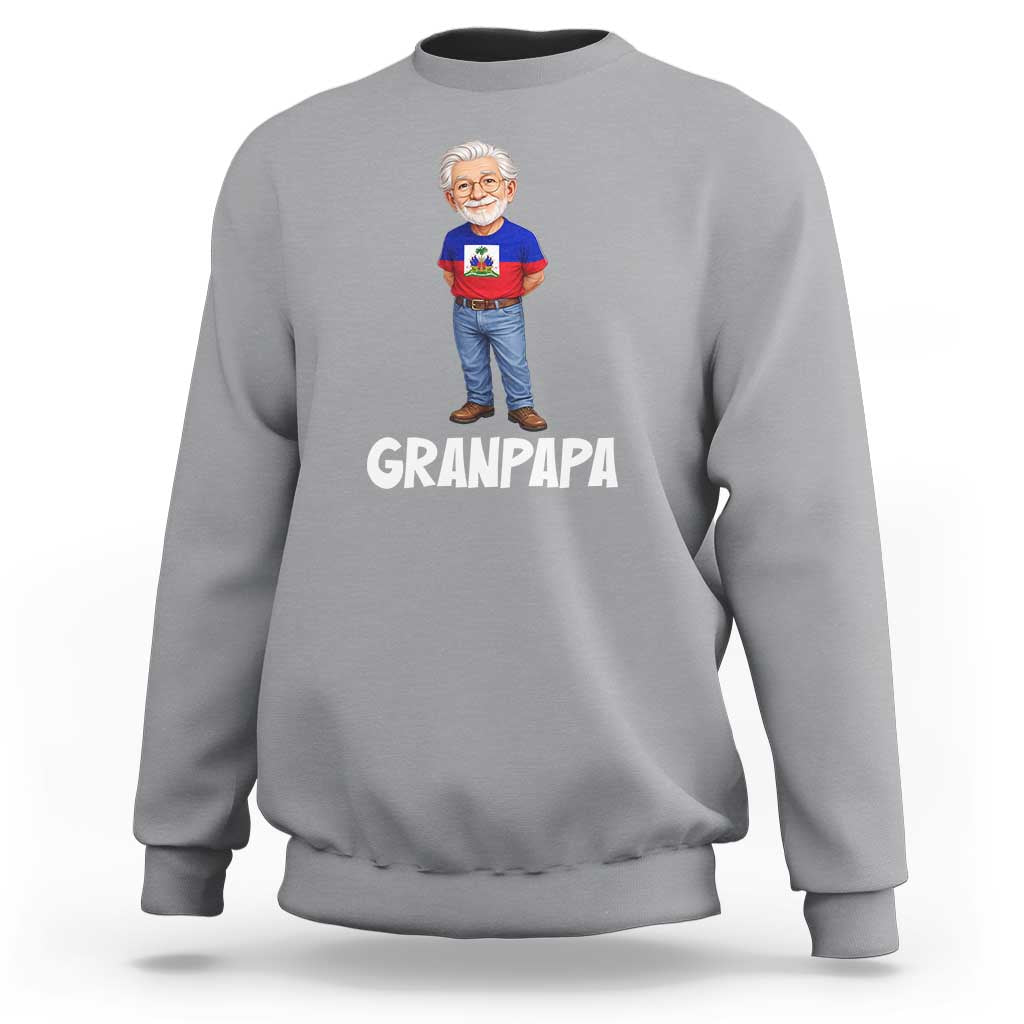 Granpapa Haitian Creole Grandpa Pride Sweatshirt Grandfather Hispanic Haiti Heritage Father's Day