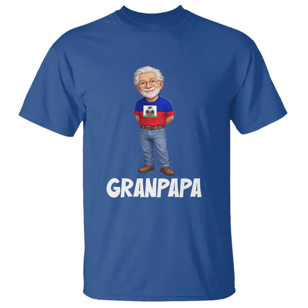 Granpapa Haitian Creole Grandpa Pride T Shirt Grandfather Hispanic Haiti Heritage Father's Day
