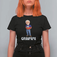 Granpapa Haitian Creole Grandpa Pride T Shirt For Women Grandfather Hispanic Haiti Heritage Father's Day