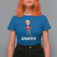 Granpapa Haitian Creole Grandpa Pride T Shirt For Women Grandfather Hispanic Haiti Heritage Father's Day