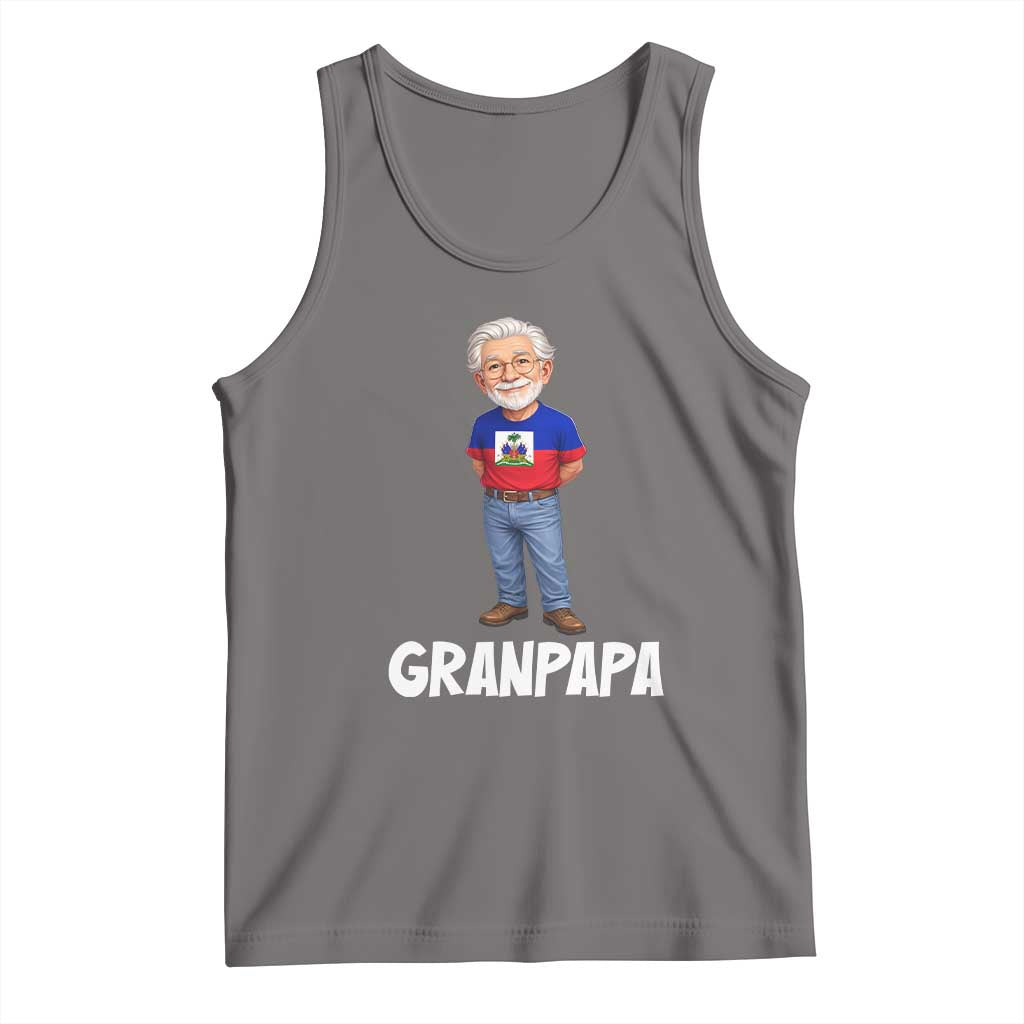 Granpapa Haitian Creole Grandpa Pride Tank Top Grandfather Hispanic Haiti Heritage Father's Day