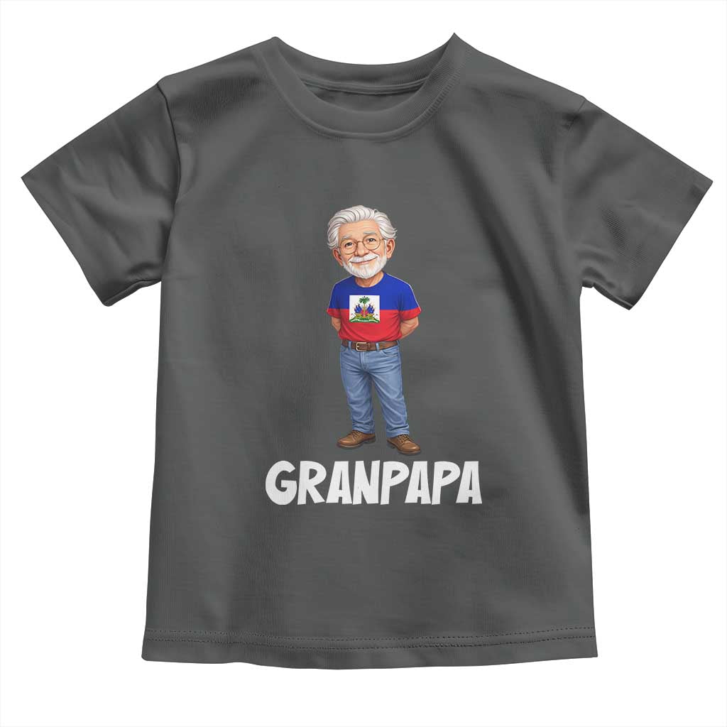 Granpapa Haitian Creole Grandpa Pride Toddler T Shirt Grandfather Hispanic Haiti Heritage Father's Day