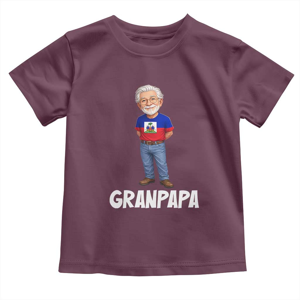 Granpapa Haitian Creole Grandpa Pride Toddler T Shirt Grandfather Hispanic Haiti Heritage Father's Day