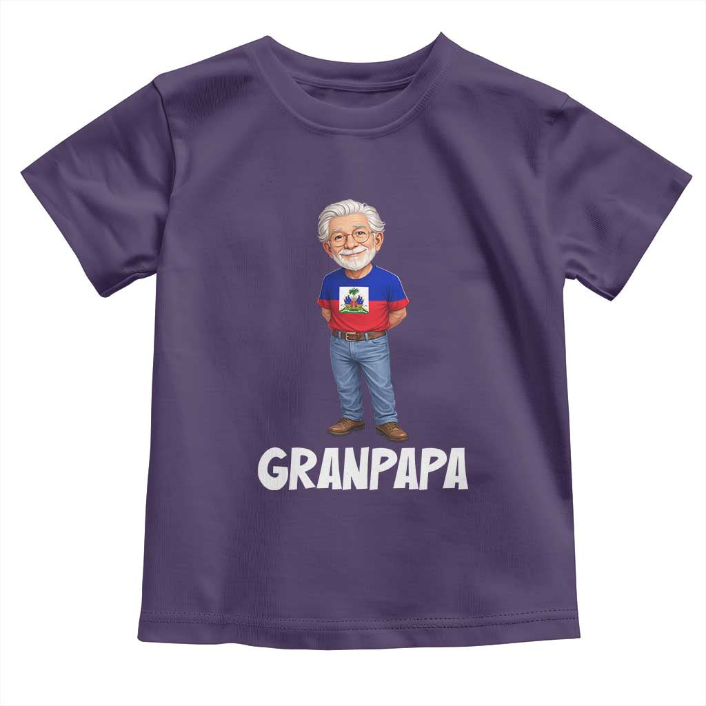 Granpapa Haitian Creole Grandpa Pride Toddler T Shirt Grandfather Hispanic Haiti Heritage Father's Day