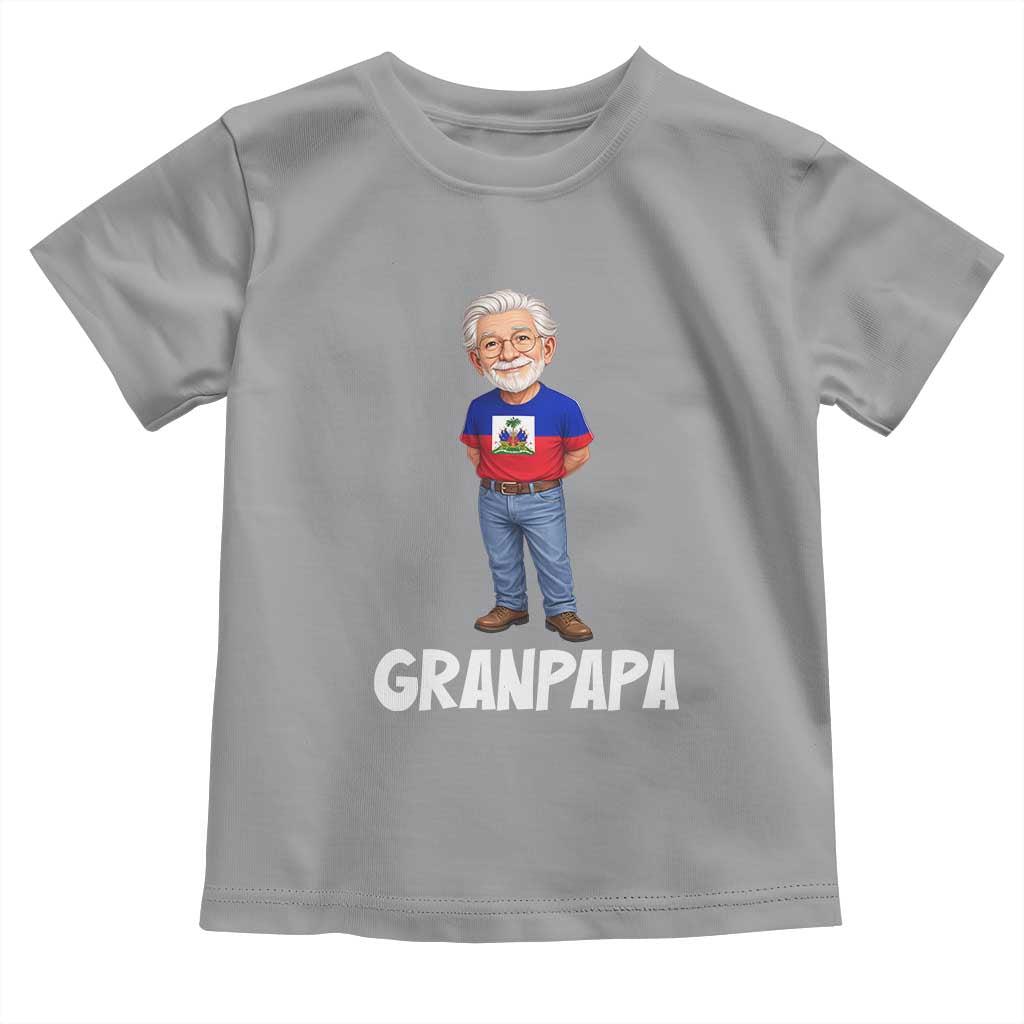Granpapa Haitian Creole Grandpa Pride Toddler T Shirt Grandfather Hispanic Haiti Heritage Father's Day