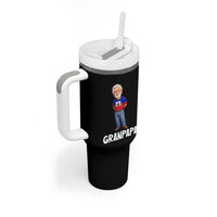 Granpapa Haitian Creole Grandpa Pride Tumbler With Handle Grandfather Hispanic Haiti Heritage Father's Day