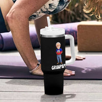 Granpapa Haitian Creole Grandpa Pride Tumbler With Handle Grandfather Hispanic Haiti Heritage Father's Day