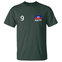 Haiti Soccer Jersey Style Number 9 Graphic T Shirt Haitian Flag Football Sports Fan