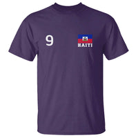 Haiti Soccer Jersey Style Number 9 Graphic T Shirt Haitian Flag Football Sports Fan
