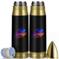 Haitian Flag Soccer Ball Splatter Graphic Bullet Tumbler Haiti Football Sports Fan