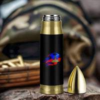 Haitian Flag Soccer Ball Splatter Graphic Bullet Tumbler Haiti Football Sports Fan