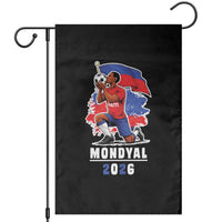 Mondyal 2026 Haiti Soccer Player Victory Celebration Graphic Garden Flag Haitian Flag Football Sports Fan