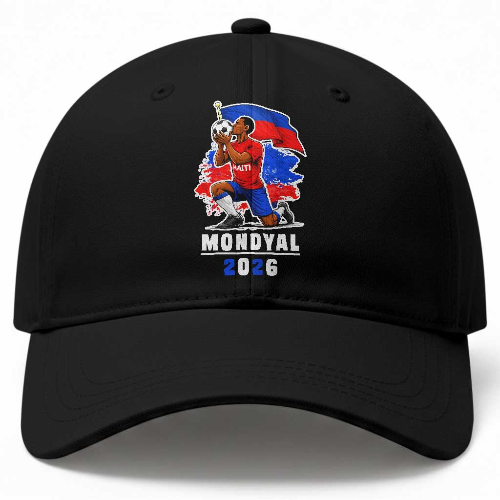 Mondyal 2026 Haiti Soccer Player Victory Celebration Graphic Baseball Cap Haitian Flag Football Sports Fan
