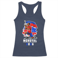 Mondyal 2026 Haiti Soccer Player Victory Celebration Graphic Racerback Tank Top Haitian Flag Football Sports Fan