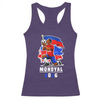 Mondyal 2026 Haiti Soccer Player Victory Celebration Graphic Racerback Tank Top Haitian Flag Football Sports Fan