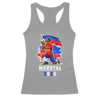 Mondyal 2026 Haiti Soccer Player Victory Celebration Graphic Racerback Tank Top Haitian Flag Football Sports Fan