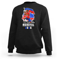 Mondyal 2026 Haiti Soccer Player Victory Celebration Graphic Sweatshirt Haitian Flag Football Sports Fan