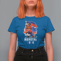 Mondyal 2026 Haiti Soccer Player Victory Celebration Graphic T Shirt For Women Haitian Flag Football Sports Fan