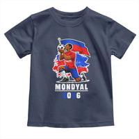 Mondyal 2026 Haiti Soccer Player Victory Celebration Graphic Toddler T Shirt Haitian Flag Football Sports Fan