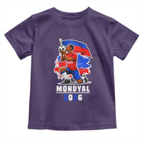 Mondyal 2026 Haiti Soccer Player Victory Celebration Graphic Toddler T Shirt Haitian Flag Football Sports Fan