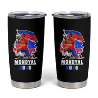 Mondyal 2026 Haiti Soccer Player Victory Celebration Graphic Tumbler Cup Haitian Flag Football Sports Fan