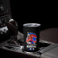 Mondyal 2026 Haiti Soccer Player Victory Celebration Graphic Tumbler Cup Haitian Flag Football Sports Fan