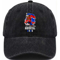 Mondyal 2026 Haiti Soccer Player Victory Celebration Graphic Washed Cotton Baseball Cap Haitian Flag Football Sports Fan