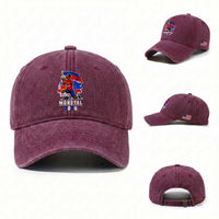 Mondyal 2026 Haiti Soccer Player Victory Celebration Graphic Washed Cotton Baseball Cap Haitian Flag Football Sports Fan