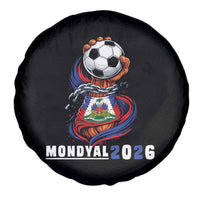 Mondyal 2026 Haiti Freedom Fist Broken Chains Soccer Graphic Spare Tire Cover Haitian Flag Football Sports Fan
