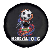 Mondyal 2026 Haiti Freedom Fist Broken Chains Soccer Graphic Spare Tire Cover Haitian Flag Football Sports Fan
