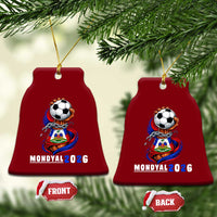 Mondyal 2026 Haiti Freedom Fist Broken Chains Soccer Graphic Ceramic Ornament Haitian Flag Football Sports Fan