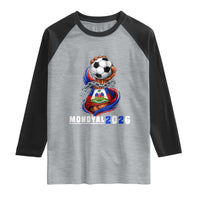 Mondyal 2026 Haiti Freedom Fist Broken Chains Soccer Graphic Raglan Shirt Haitian Flag Football Sports Fan