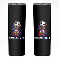 Mondyal 2026 Haiti Freedom Fist Broken Chains Soccer Graphic Skinny Tumbler Haitian Flag Football Sports Fan