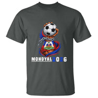 Mondyal 2026 Haiti Freedom Fist Broken Chains Soccer Graphic T Shirt Haitian Flag Football Sports Fan