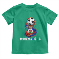 Mondyal 2026 Haiti Freedom Fist Broken Chains Soccer Graphic Toddler T Shirt Haitian Flag Football Sports Fan
