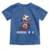 Mondyal 2026 Haiti Freedom Fist Broken Chains Soccer Graphic Toddler T Shirt Haitian Flag Football Sports Fan
