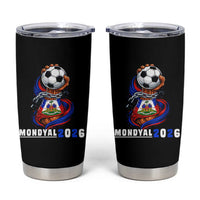 Mondyal 2026 Haiti Freedom Fist Broken Chains Soccer Graphic Tumbler Cup Haitian Flag Football Sports Fan