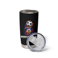 Mondyal 2026 Haiti Freedom Fist Broken Chains Soccer Graphic Tumbler Cup Haitian Flag Football Sports Fan