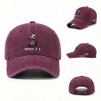 Mondyal 2026 Haiti Freedom Fist Broken Chains Soccer Graphic Washed Cotton Baseball Cap Haitian Flag Football Sports Fan