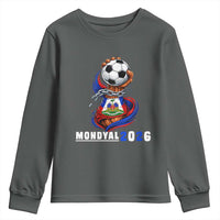 Mondyal 2026 Haiti Freedom Fist Broken Chains Soccer Graphic Youth Sweatshirt Haitian Flag Football Sports Fan