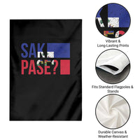 Sak Pase Haitian Creole Garden Flag Haiti Flag Heritage Pride