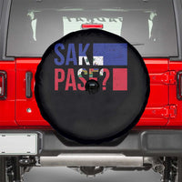 Sak Pase Haitian Creole Spare Tire Cover Haiti Flag Heritage Pride