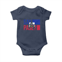Sak Pase Haitian Creole Baby Onesie Haiti Flag Heritage Pride
