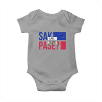 Sak Pase Haitian Creole Baby Onesie Haiti Flag Heritage Pride