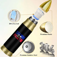 Sak Pase Haitian Creole Bullet Tumbler Haiti Flag Heritage Pride