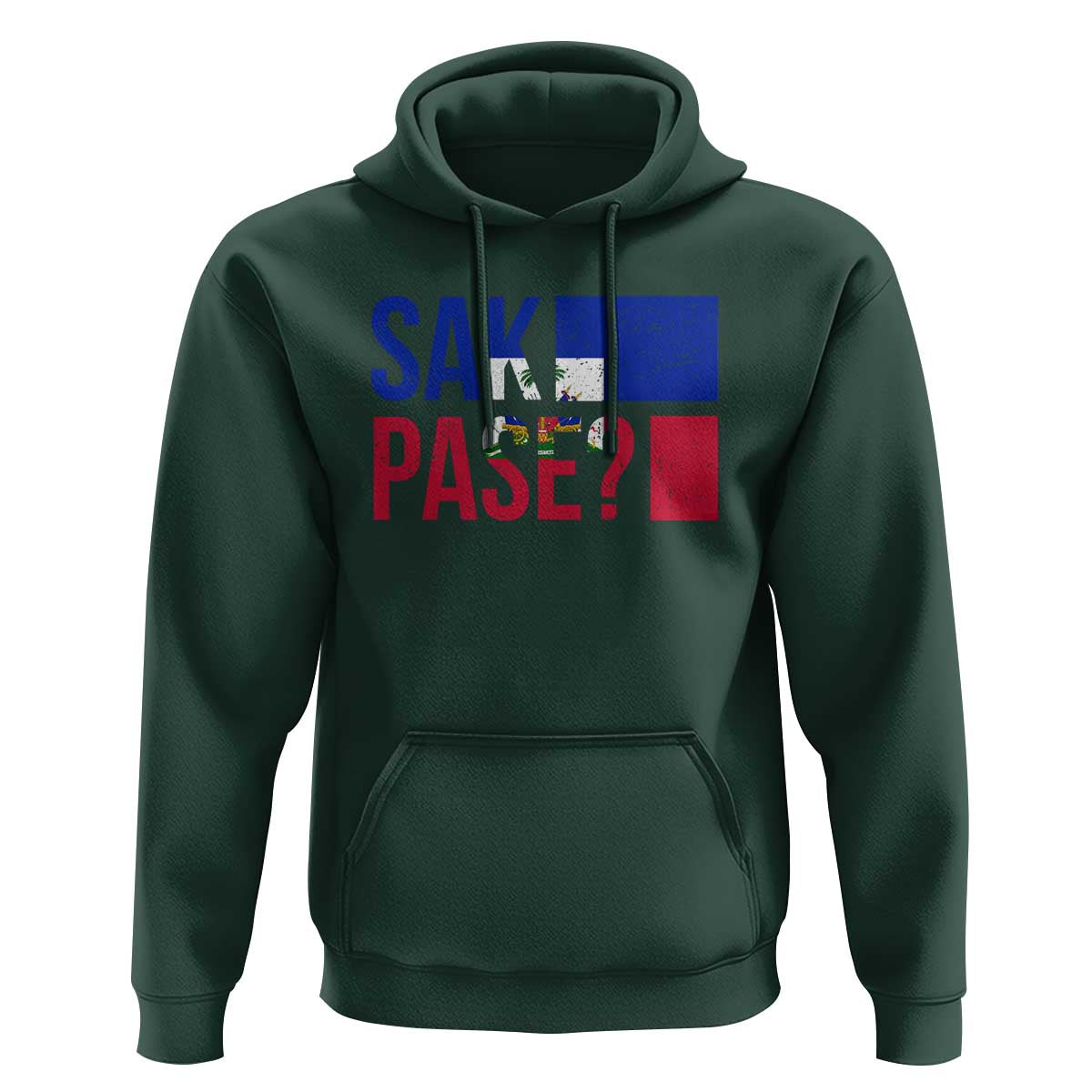 Sak Pase Haitian Creole Hoodie Haiti Flag Heritage Pride