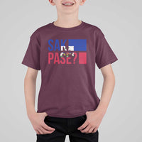 Sak Pase Haitian Creole T Shirt For Kid Haiti Flag Heritage Pride