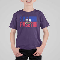 Sak Pase Haitian Creole T Shirt For Kid Haiti Flag Heritage Pride